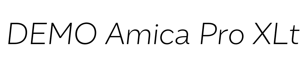 FSP DEMO Amica Pro XLt Italic