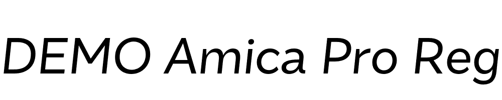 FSP DEMO Amica Pro Reg Italic