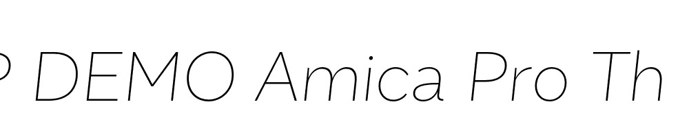 FSP DEMO Amica Pro Th Italic