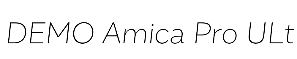 FSP DEMO Amica Pro ULt Italic