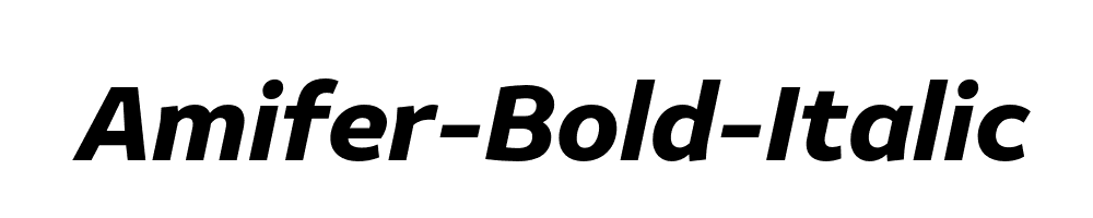 Amifer-Bold-Italic