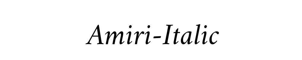 Amiri-Italic