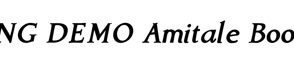  DEMO Amitale Book Bold Italic