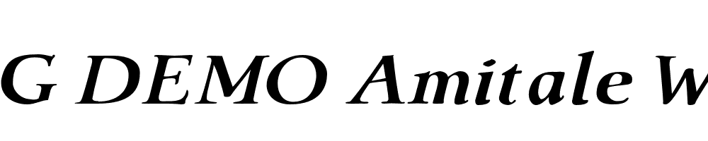  DEMO Amitale Wide Bold Italic