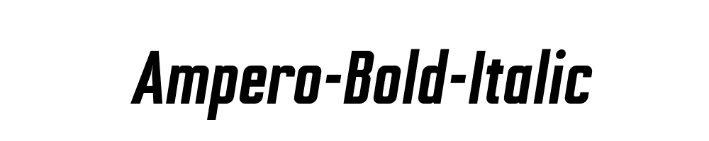 Ampero-Bold-Italic