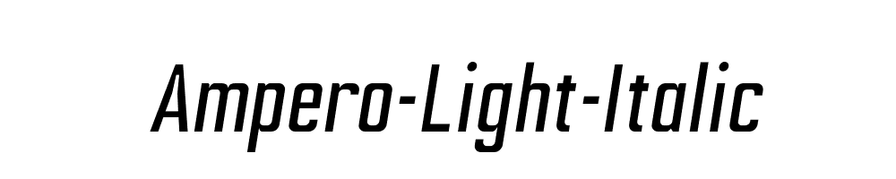 Ampero-Light-Italic