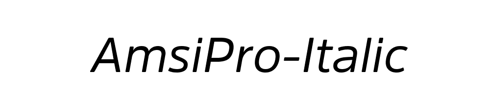 AmsiPro-Italic