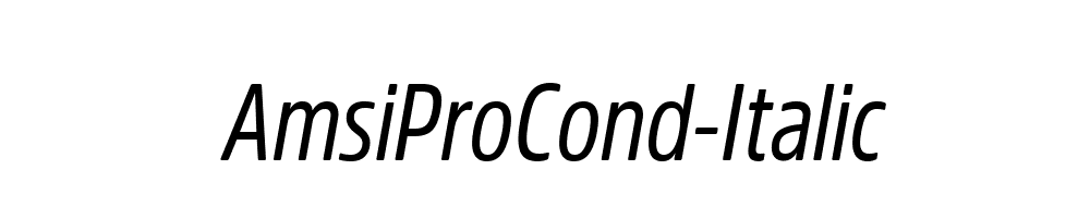 AmsiProCond-Italic