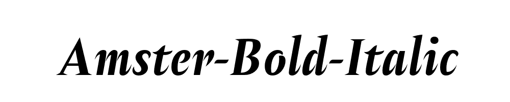 Amster-Bold-Italic