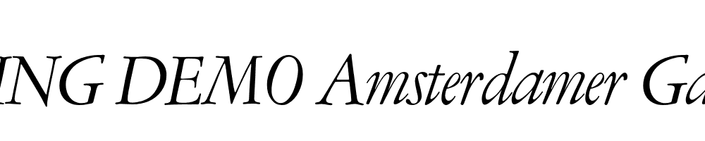  DEMO Amsterdamer Garamont Italic