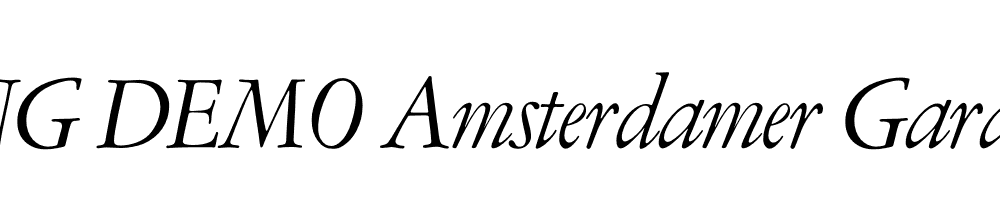  DEMO Amsterdamer Garamont Pro Italic