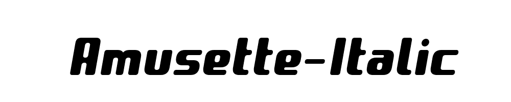 Amusette-Italic