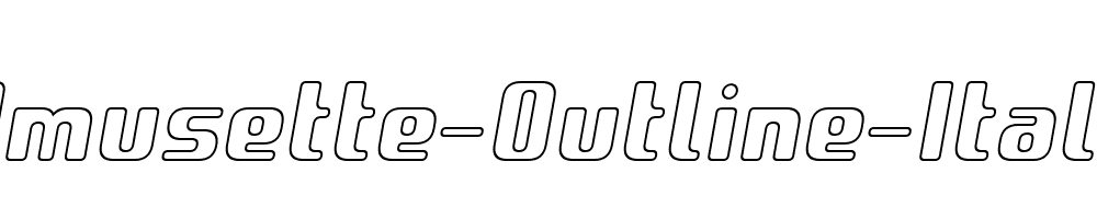 Amusette-Outline-Italic