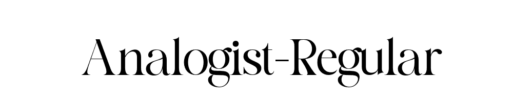 Analogist-Regular