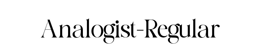 Analogist-Regular