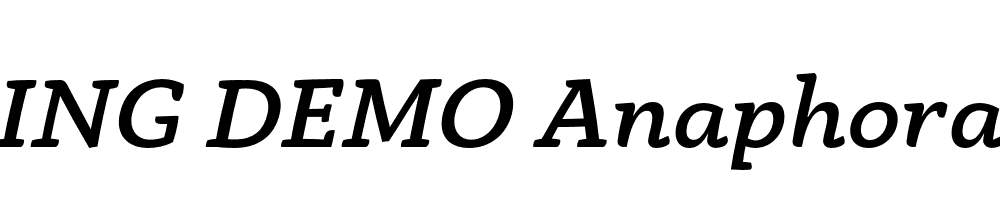  DEMO Anaphora Med Italic