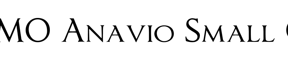  DEMO Anavio Small Capitals Regular