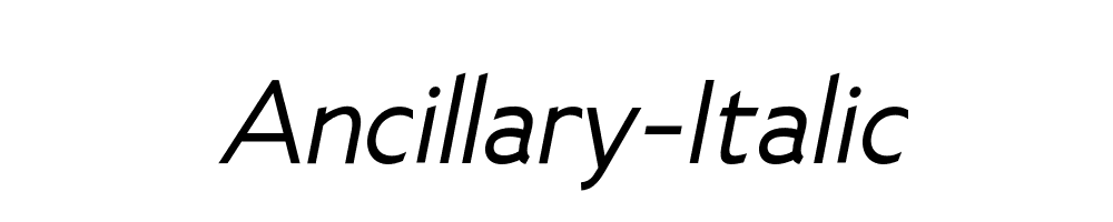 Ancillary-Italic