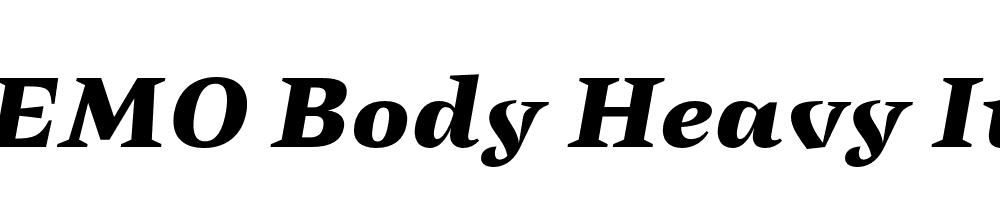 FSP DEMO Body Heavy It Italic