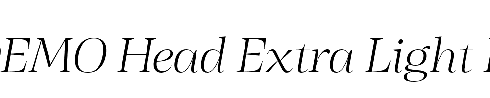 FSP DEMO Head Extra Light It Italic