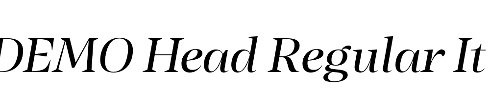 FSP DEMO Head Regular It Italic