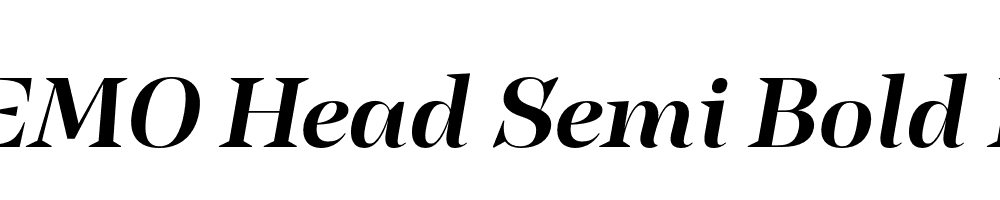 FSP DEMO Head Semi Bold It Italic