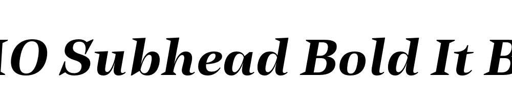 FSP DEMO Subhead Bold It Bold Italic