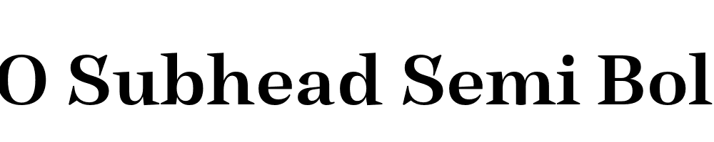 FSP DEMO Subhead Semi Bold Regular