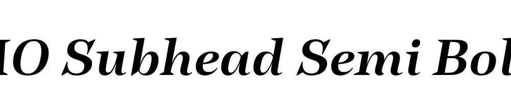 FSP DEMO Subhead Semi Bold It Italic