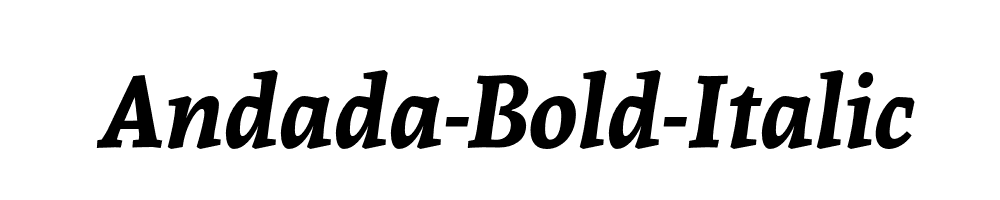 Andada-Bold-Italic