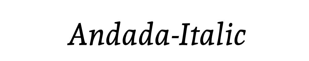 Andada-Italic