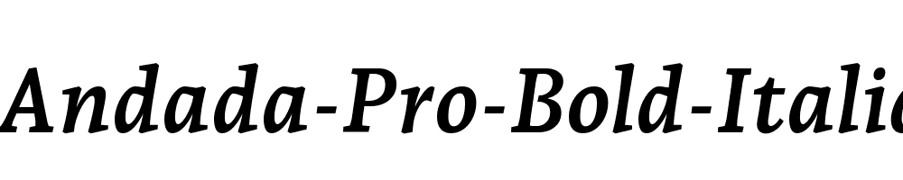 Andada-Pro-Bold-Italic