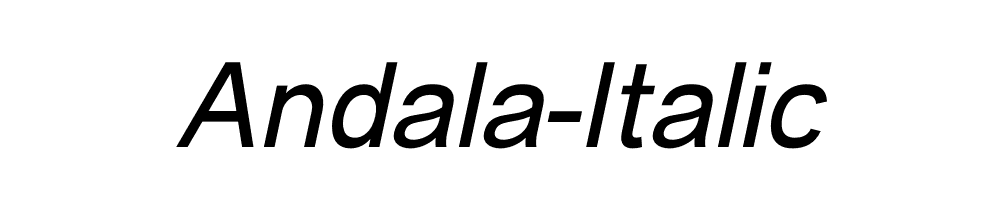 Andala-Italic