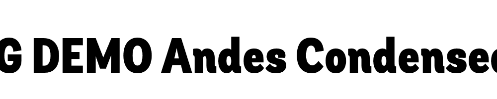  DEMO Andes Condensed Black Black