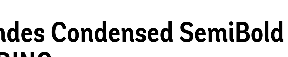  DEMO Andes Condensed SemiBold SemiBold