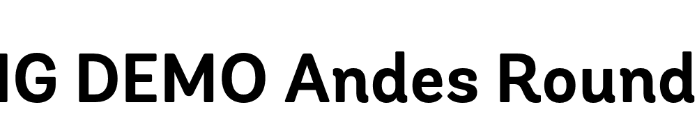  DEMO Andes Rounded Bold Bold