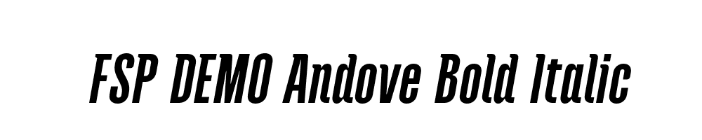 FSP DEMO Andove Bold Italic