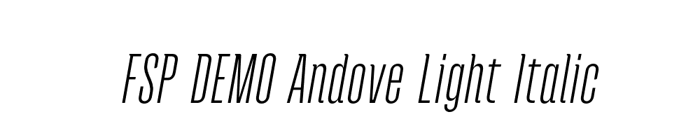 FSP DEMO Andove Light Italic