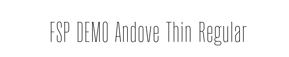 FSP DEMO Andove Thin Regular