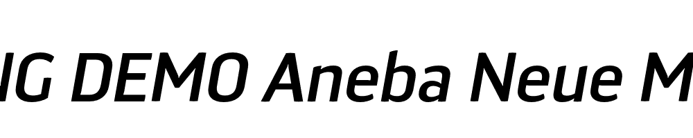  DEMO Aneba Neue Medium Italic