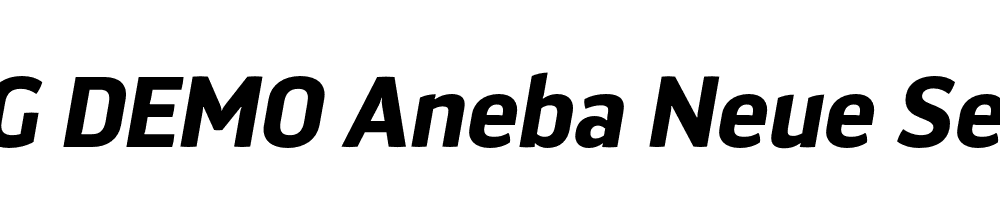  DEMO Aneba Neue SemiBold Italic