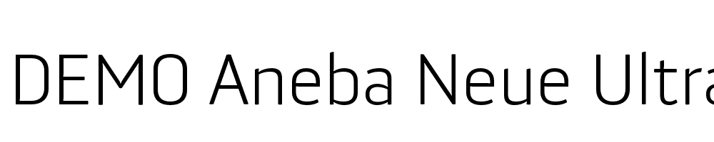  DEMO Aneba Neue UltraLight Regular