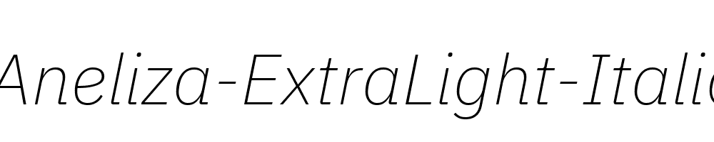 Aneliza-ExtraLight-Italic