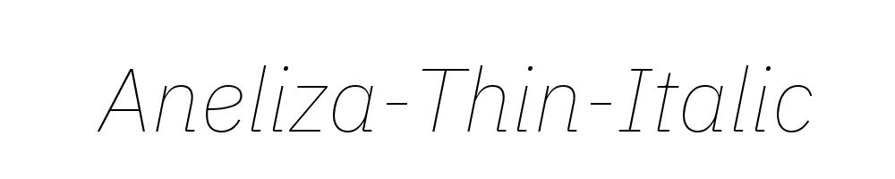 Aneliza-Thin-Italic