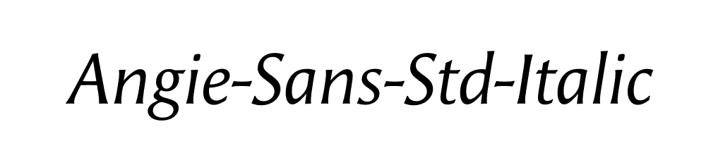 Angie-Sans-Std-Italic