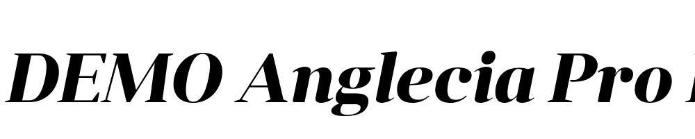  DEMO Anglecia Pro Dsp Bold Italic