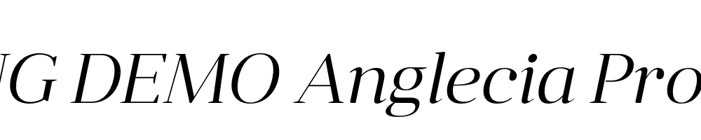  DEMO Anglecia Pro Dsp Lt Italic