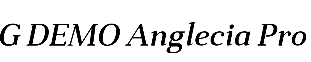  DEMO Anglecia Pro Txt Md Italic