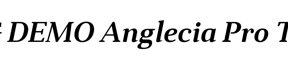  DEMO Anglecia Pro Txt SmBd Italic