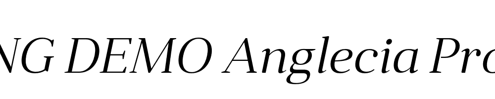  DEMO Anglecia Pro Tit Lt Italic